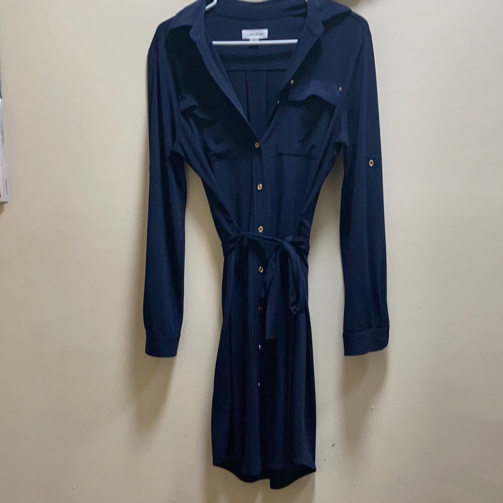 Navy Calvin Klein dress